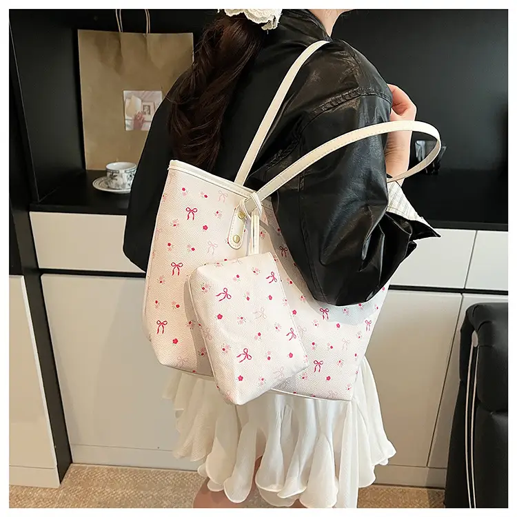 Women Printed Crossbody Tote Bag Large Capacity Sweet Design — feature 11