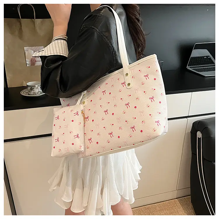 Women Printed Crossbody Tote Bag Large Capacity Sweet Design — feature 12