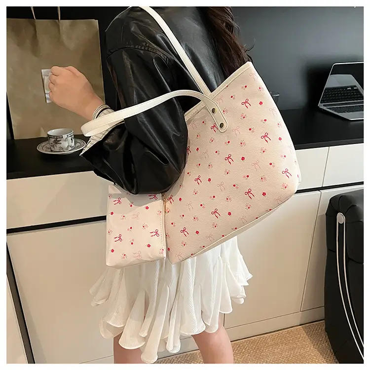 Women Printed Crossbody Tote Bag Large Capacity Sweet Design — feature 13