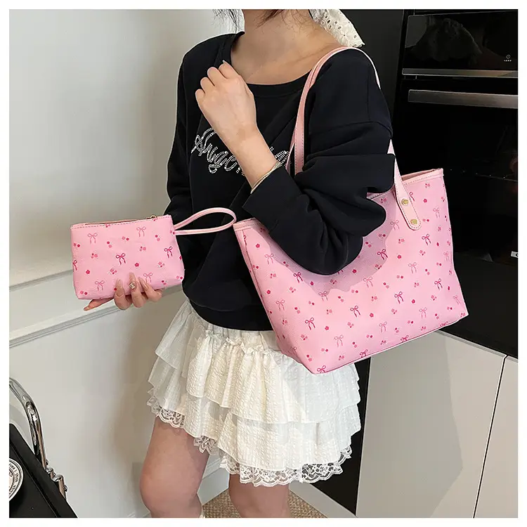 Women Printed Crossbody Tote Bag Large Capacity Sweet Design — feature 16