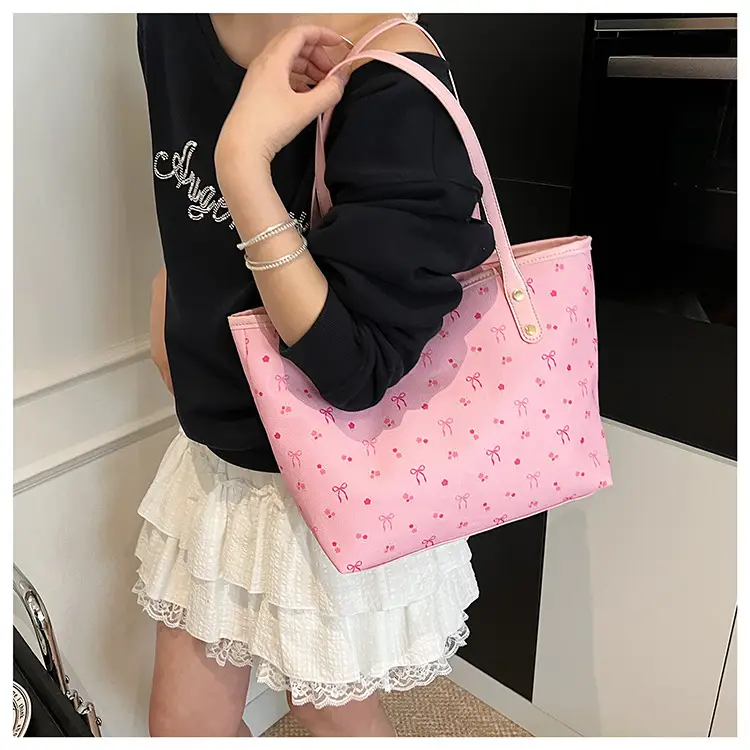 Women Printed Crossbody Tote Bag Large Capacity Sweet Design — feature 18