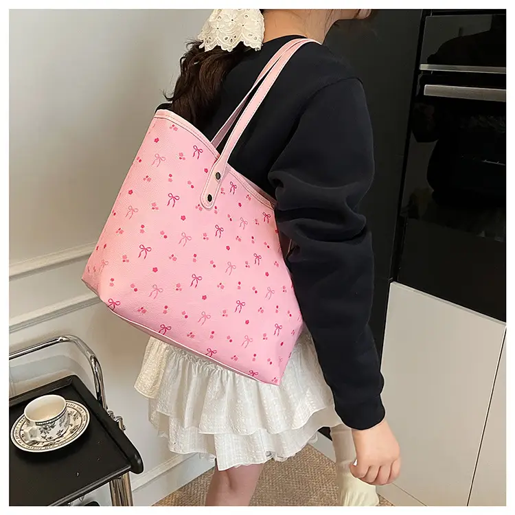 Women Printed Crossbody Tote Bag Large Capacity Sweet Design — feature 19