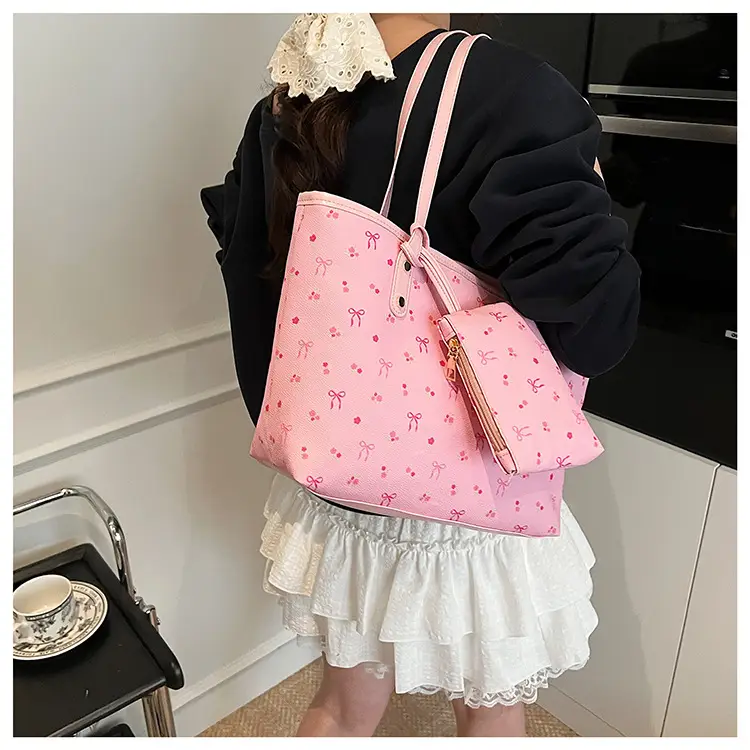 Women Printed Crossbody Tote Bag Large Capacity Sweet Design — feature 22