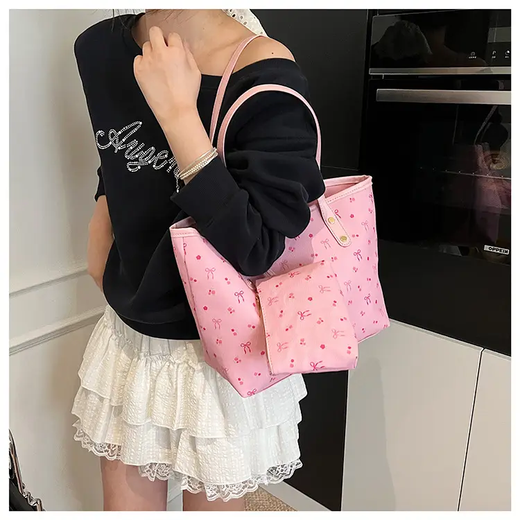 Women Printed Crossbody Tote Bag Large Capacity Sweet Design — feature 23