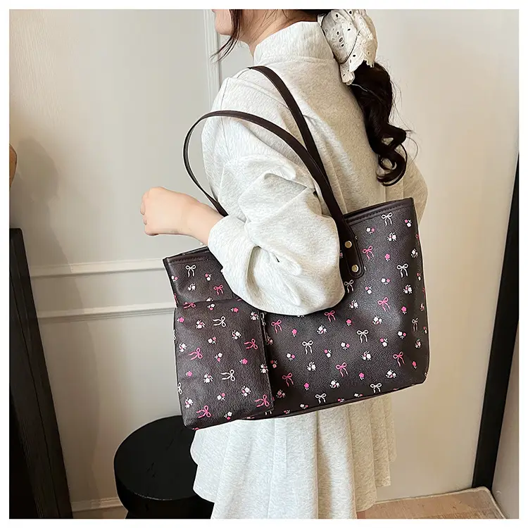Women Printed Crossbody Tote Bag Large Capacity Sweet Design — feature 27