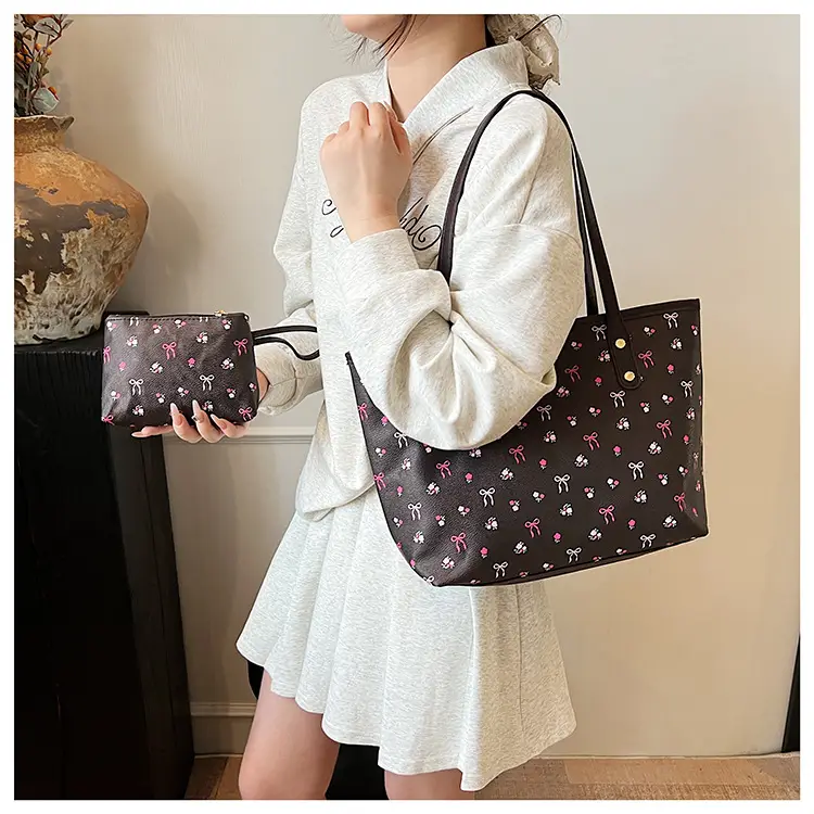 Women Printed Crossbody Tote Bag Large Capacity Sweet Design — feature 28