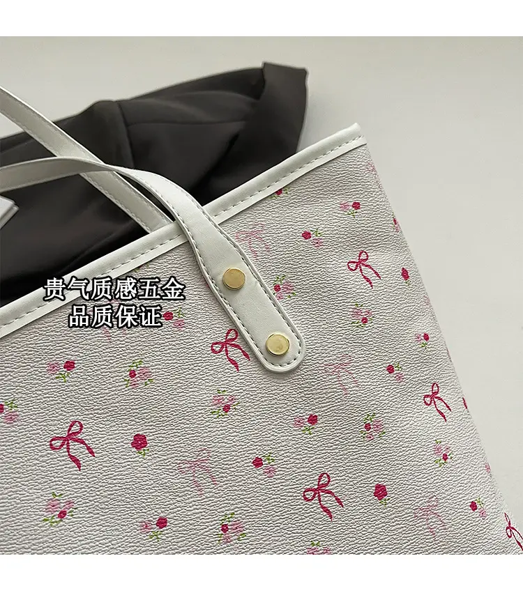 Women Printed Crossbody Tote Bag Large Capacity Sweet Design — feature 4