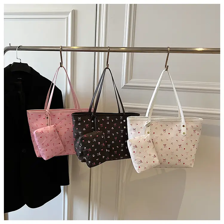 Women Printed Crossbody Tote Bag Large Capacity Sweet Design — feature 7