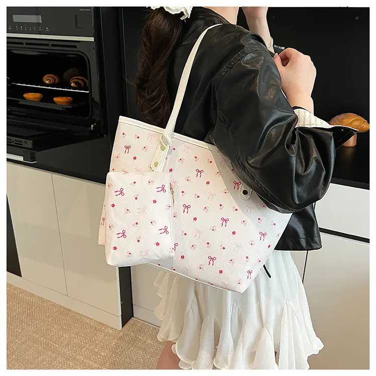 Women Printed Crossbody Tote Bag Large Capacity Sweet Design — feature 9