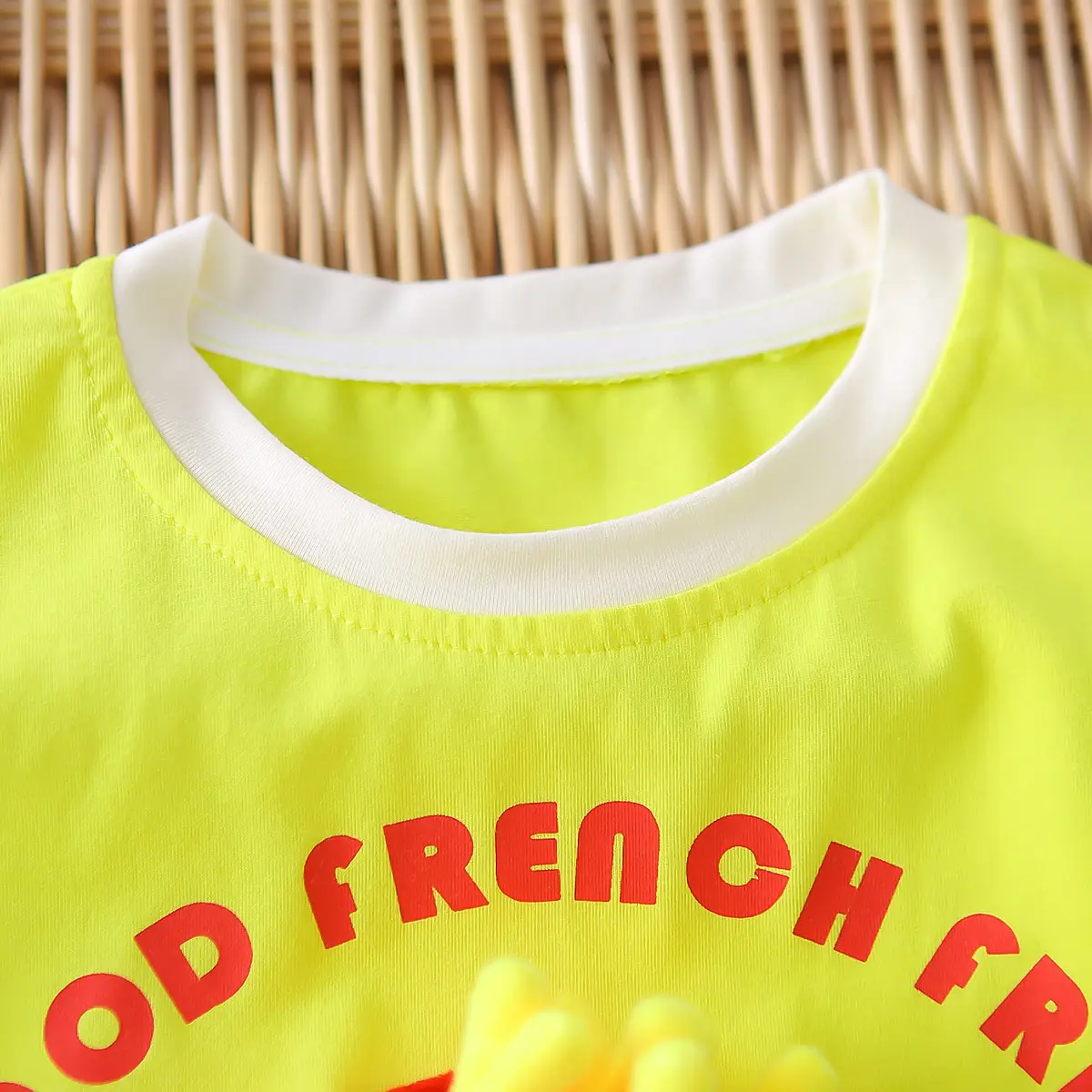 2025 Kids Cotton Fries T-Shirt Shorts Set — feature 15
