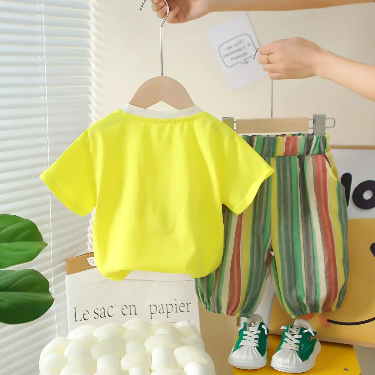 2025 Kids Cotton Fries T-Shirt Shorts Set — feature 4