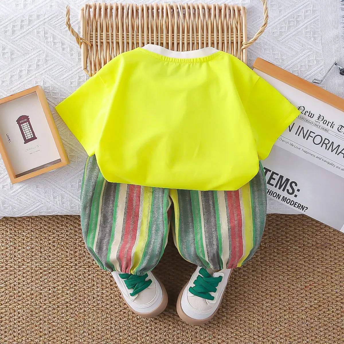 2025 Kids Cotton Fries T-Shirt Shorts Set — feature 8