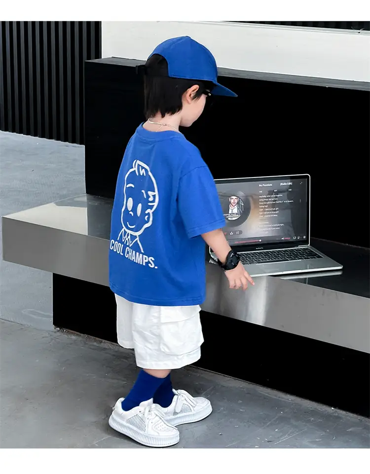 Boys Blue Cool Champs Short Sleeve T-Shirt 2025 — feature 10