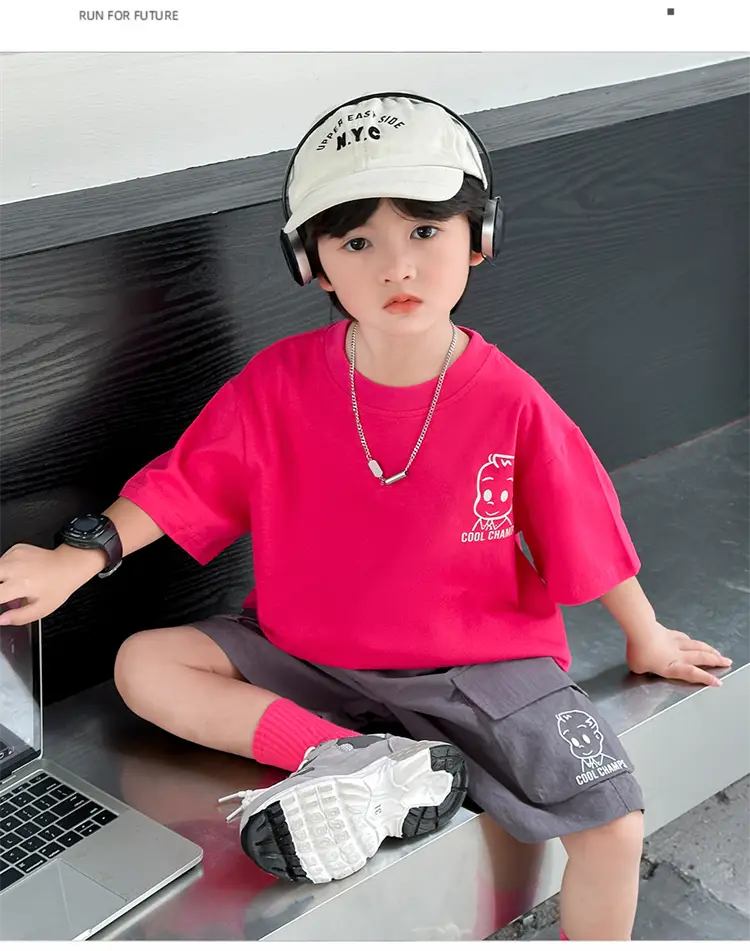 Boys Blue Cool Champs Short Sleeve T-Shirt 2025 — feature 14