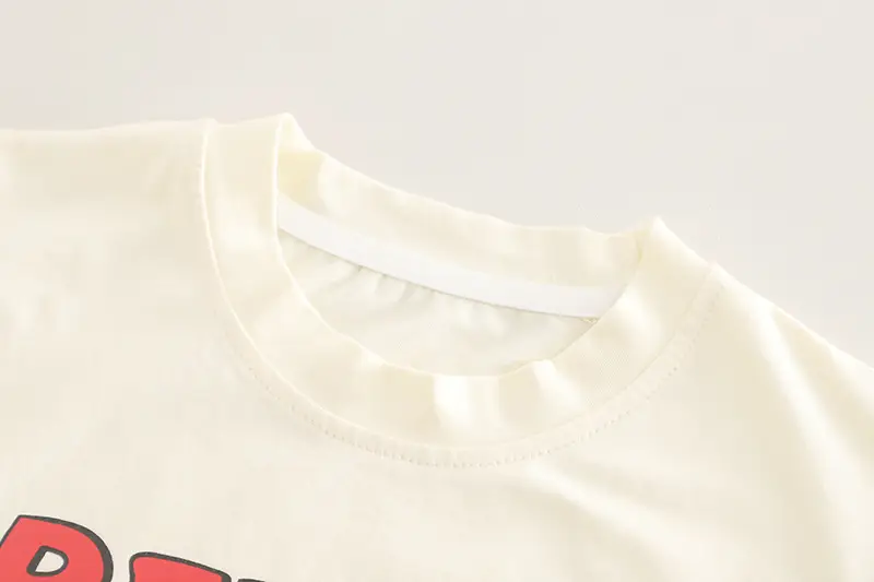 Kids Reversal Print T-Shirt Shorts Set Brown Denim — feature 8
