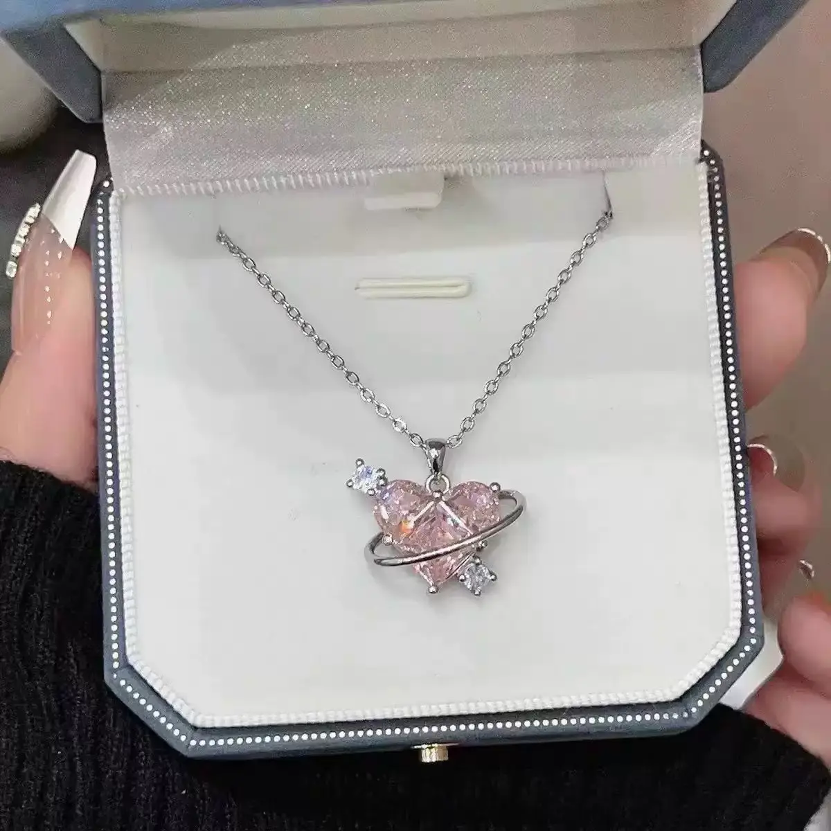 Silver Lotus Butterfly Necklace for Women - Image 17