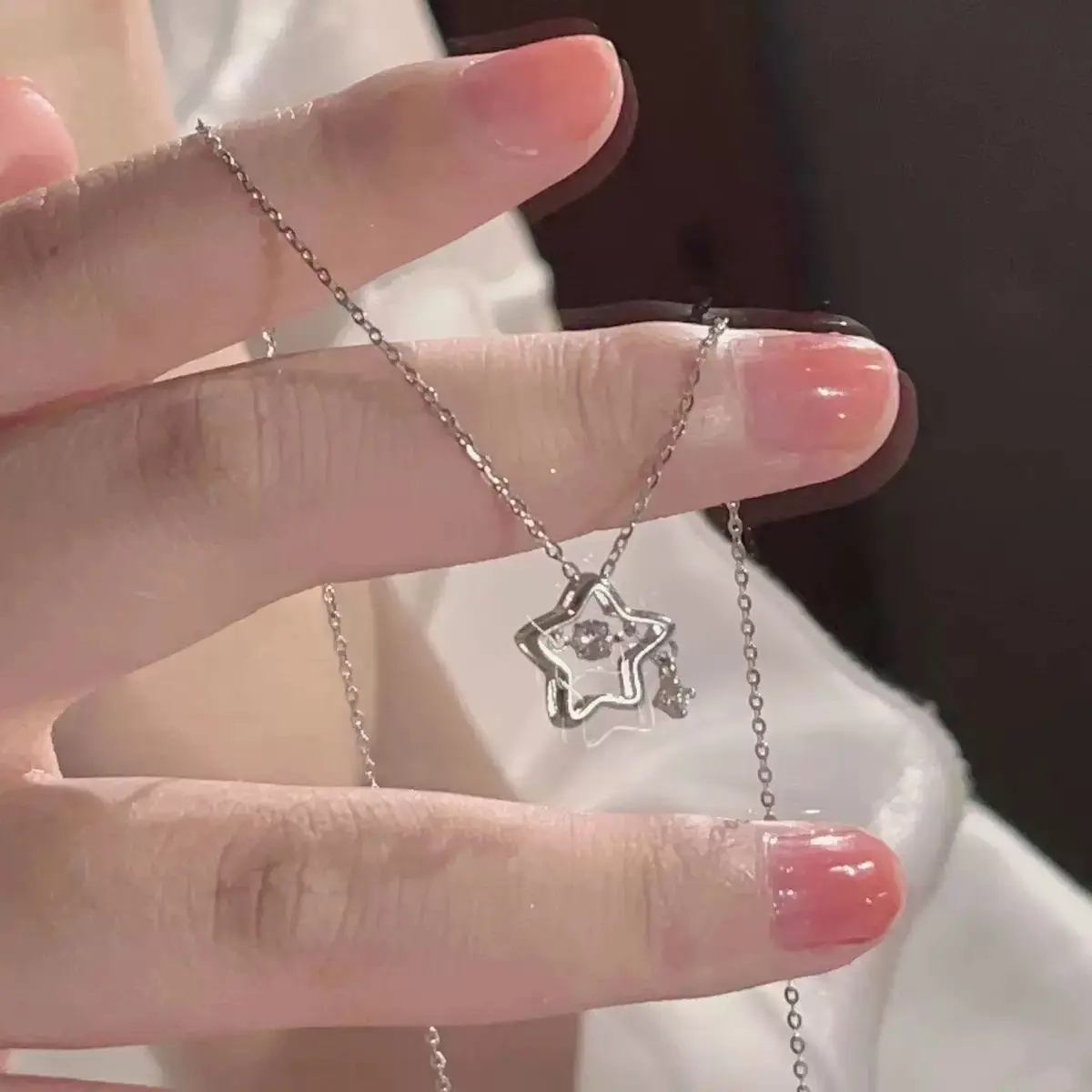 Silver Lotus Butterfly Necklace for Women - Image 26