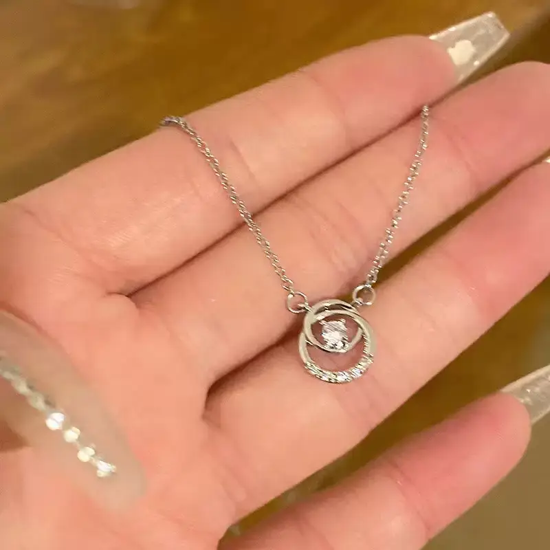 Silver Lotus Butterfly Necklace for Women - Image 30