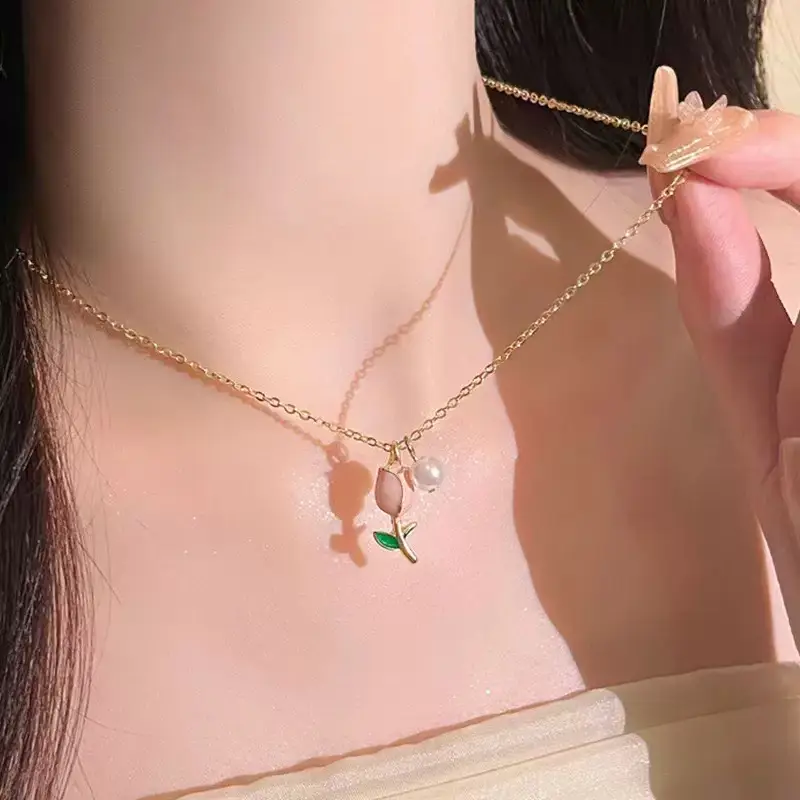 Silver Lotus Butterfly Necklace for Women - Image 35