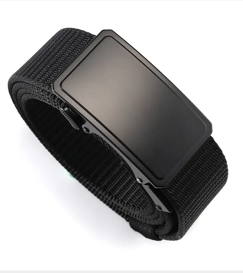 Men's Black Nylon Belt with Automatic Buckle — feature 11