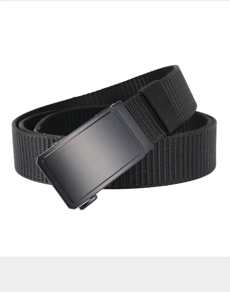 Men's Black Nylon Belt with Automatic Buckle — feature 12