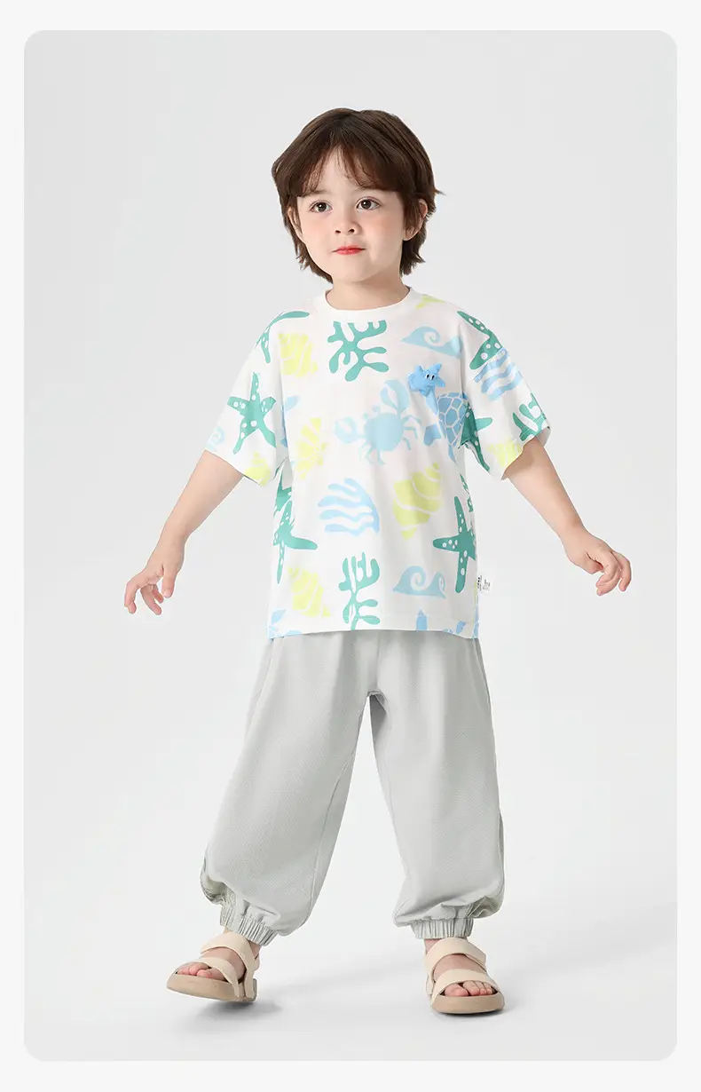 Right European Boys T-Shirt Summer 2026 Kids Short Sleeve — feature 15