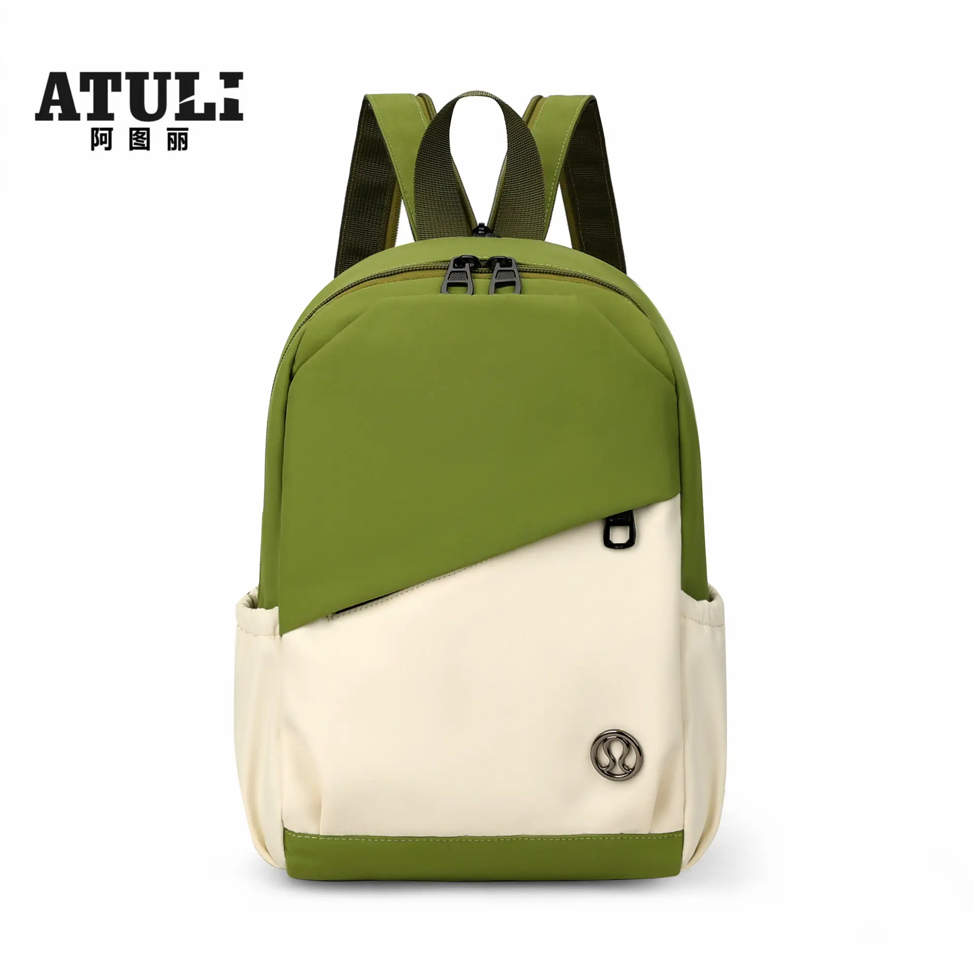ATFULE Orange White Backpack School Travel Bag Large Capacity - Image 6