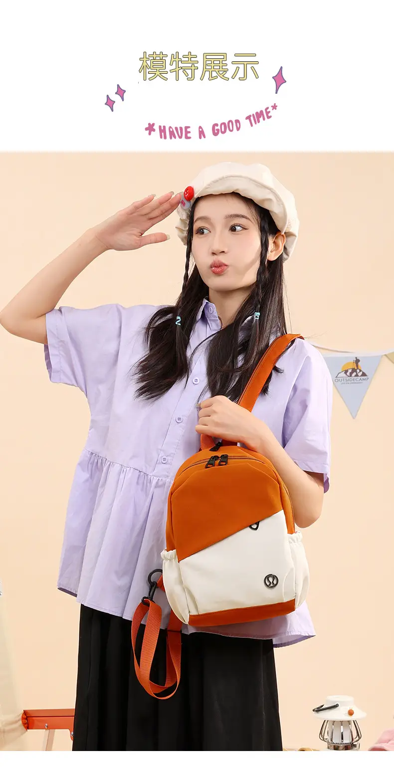 ATFULE Orange White Backpack School Travel Bag Large Capacity — feature 12