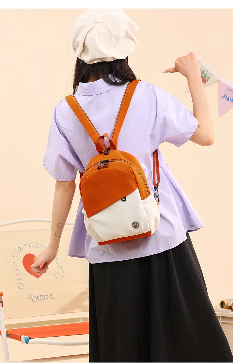 ATFULE Orange White Backpack School Travel Bag Large Capacity — feature 14