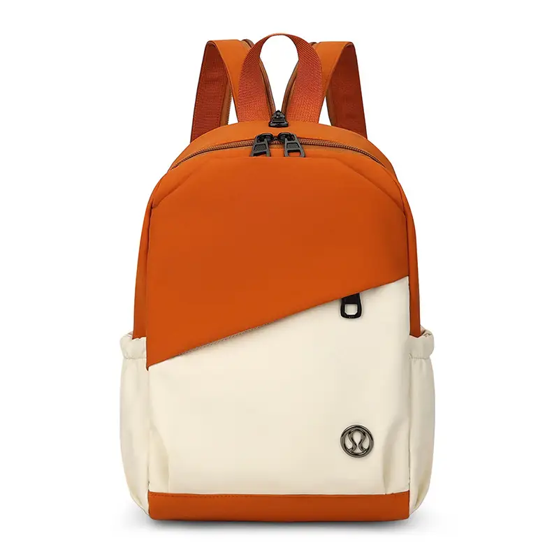 ATFULE Orange White Backpack School Travel Bag Large Capacity - Image 3