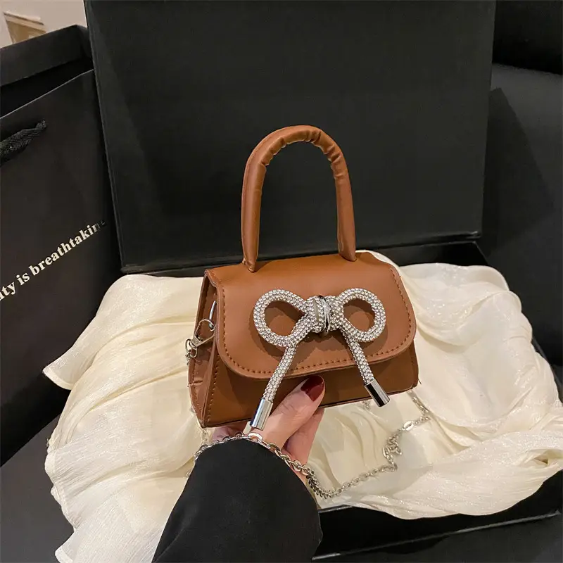 Pink Bow Shoulder Bag for Women 2025 Summer - Image 8