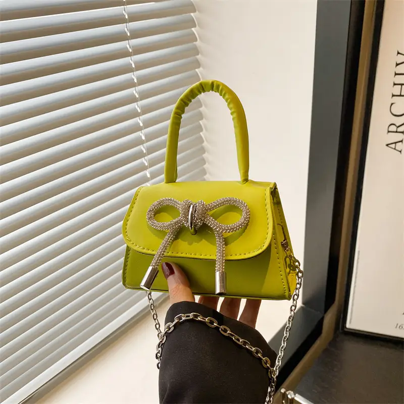 Pink Bow Shoulder Bag for Women 2025 Summer - Image 9