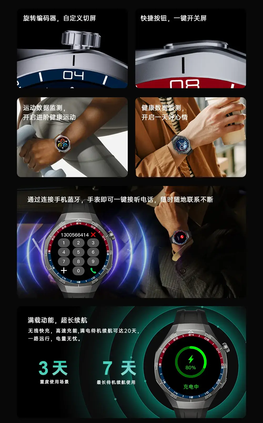 Smart Watch Gt5 Pro with Blood Glucose & Heart Rate Display — feature 3