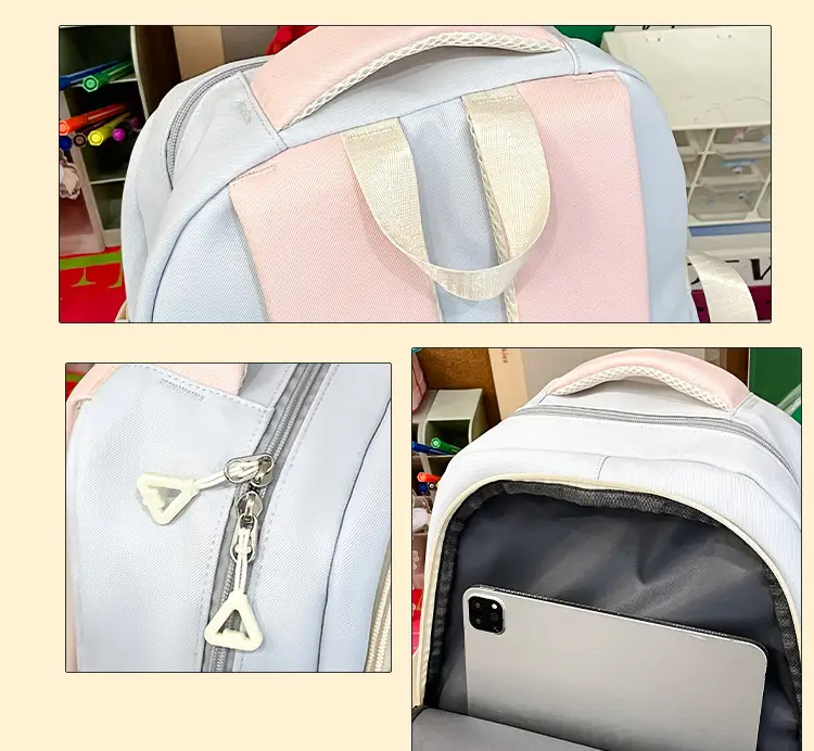 Cute Cat Design Crossbody Backpack Set for Girls — feature 11
