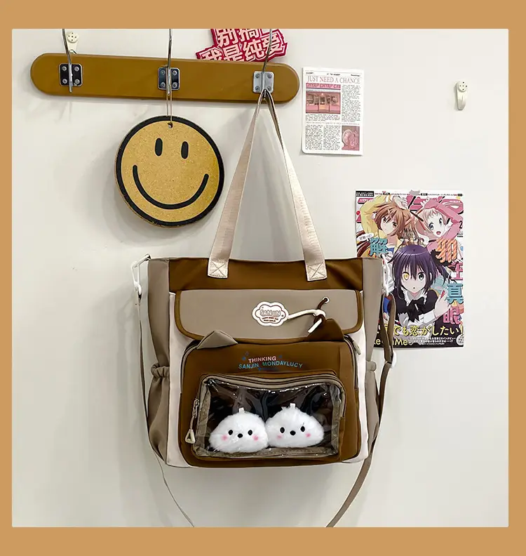 Cute Cat Design Crossbody Backpack Set for Girls — feature 36