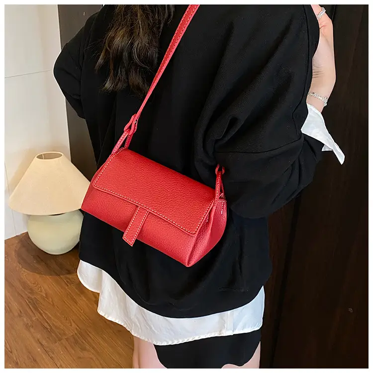 Red Niche Design Shoulder Crossbody Bag for Women — feature 11