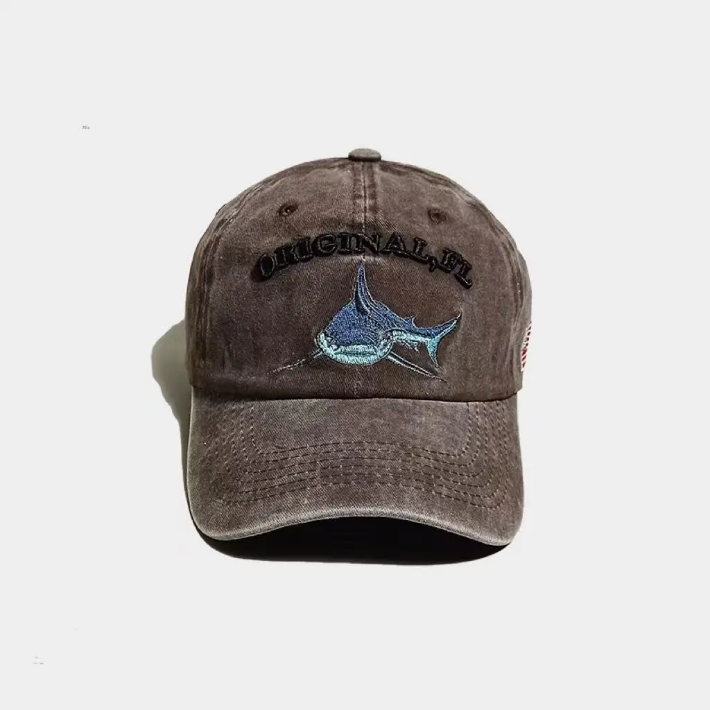 Men's American Flag Embroidered Baseball Cap Tan - Image 3