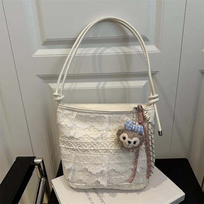 Sweet Fairy Lace Shoulder Bag Large Capacity Tote - Image 4