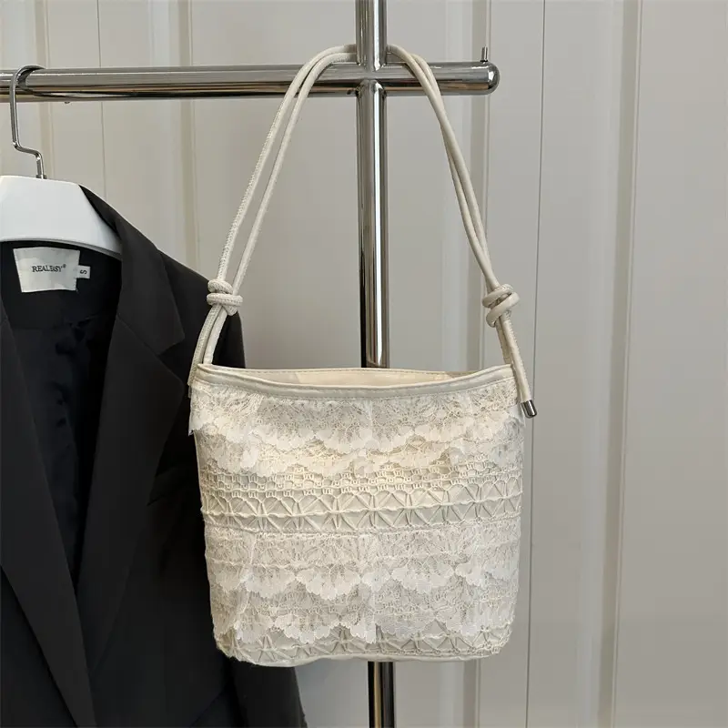 Sweet Fairy Lace Shoulder Bag Large Capacity Tote - Image 5
