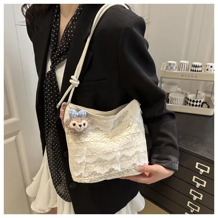 Sweet Fairy Lace Shoulder Bag Large Capacity Tote — feature 10
