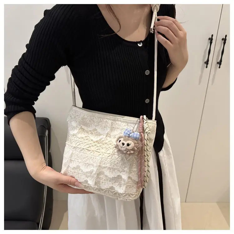 Sweet Fairy Lace Shoulder Bag Large Capacity Tote — feature 13