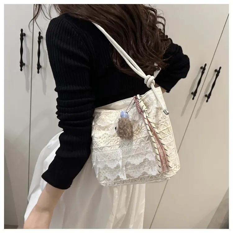 Sweet Fairy Lace Shoulder Bag Large Capacity Tote — feature 16