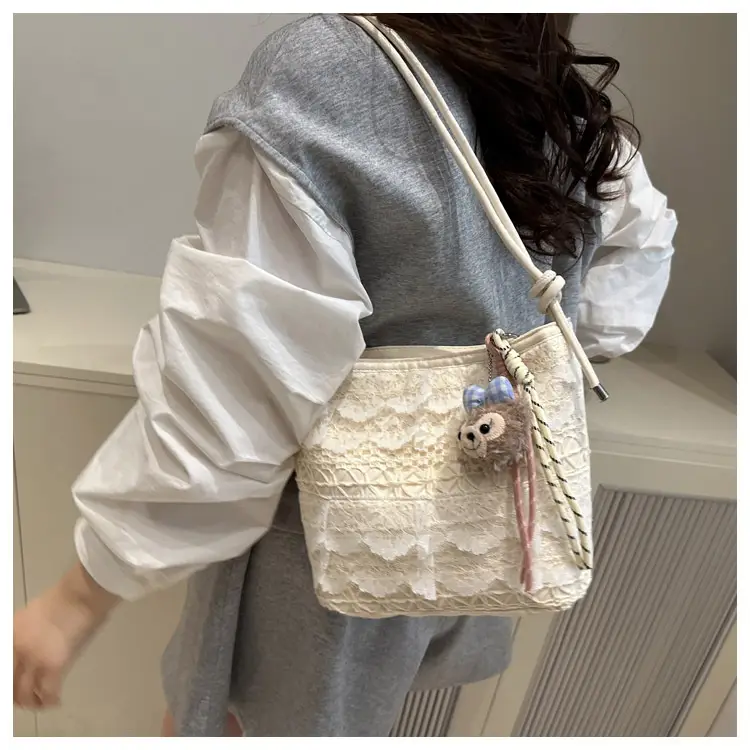 Sweet Fairy Lace Shoulder Bag Large Capacity Tote — feature 19