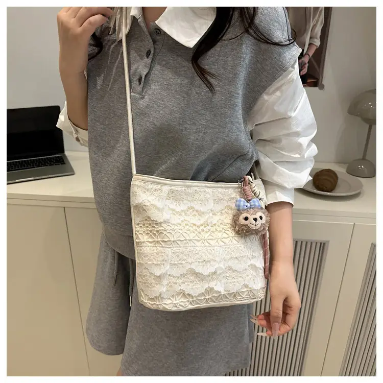 Sweet Fairy Lace Shoulder Bag Large Capacity Tote — feature 21