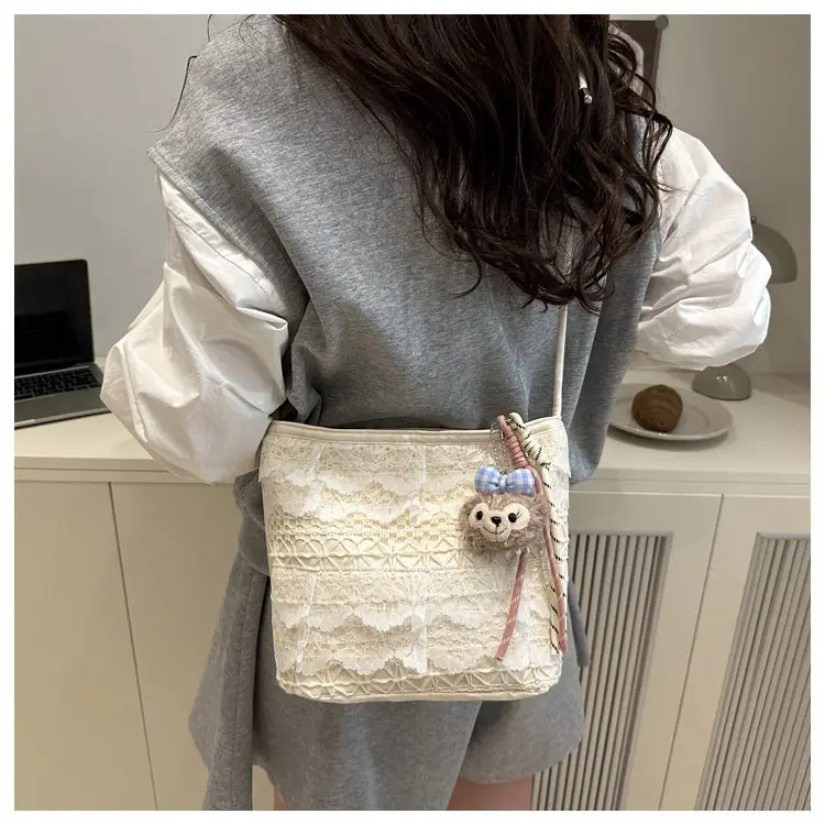 Sweet Fairy Lace Shoulder Bag Large Capacity Tote — feature 22