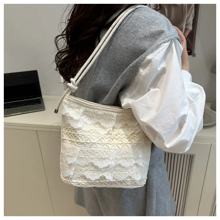 Sweet Fairy Lace Shoulder Bag Large Capacity Tote — feature 23