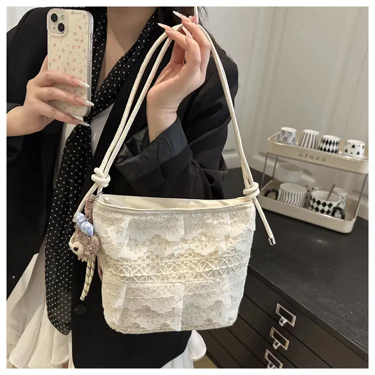 Sweet Fairy Lace Shoulder Bag Large Capacity Tote — feature 9