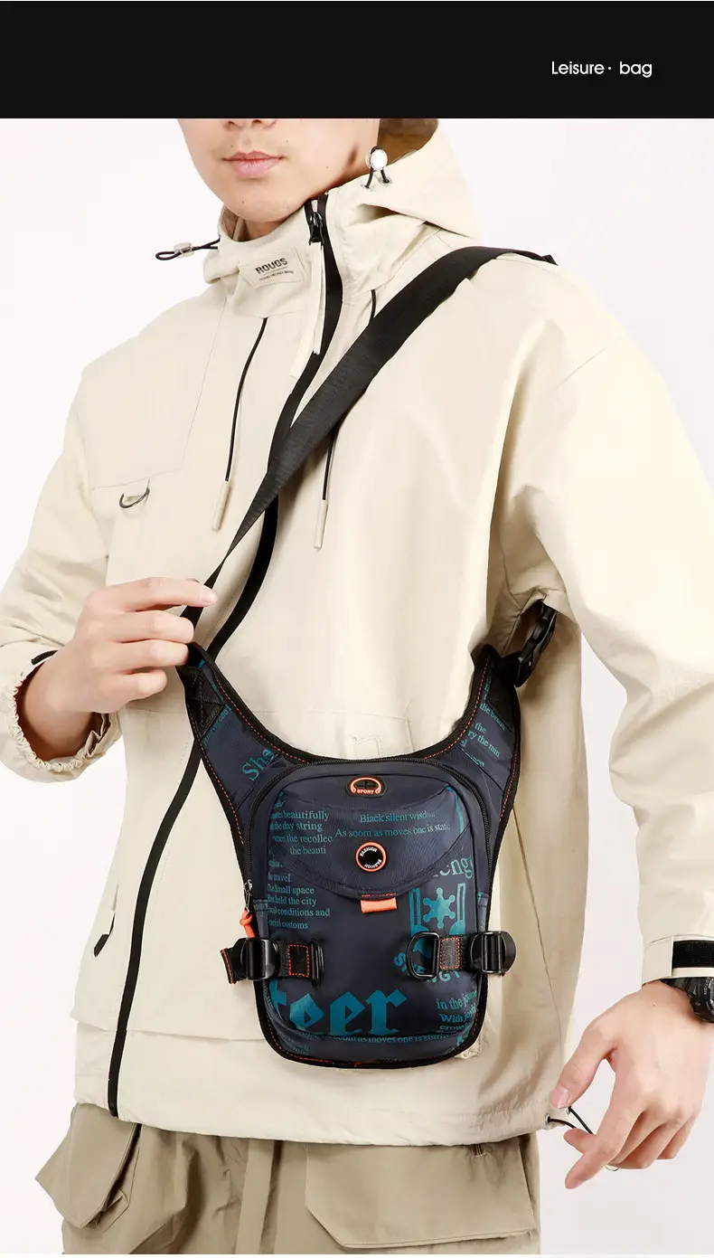 Men's Multi-functional Crossbody Bag with Adjustable Straps — feature 1