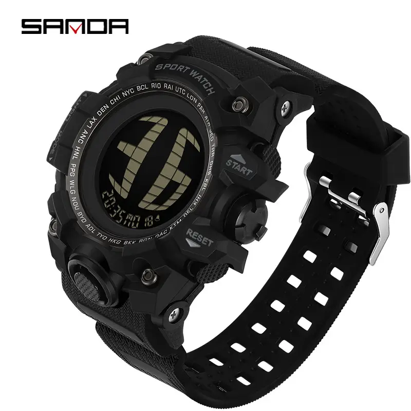 Sanda Waterproof Men's Digital Sports Watch with Alarm Clock - Image 13