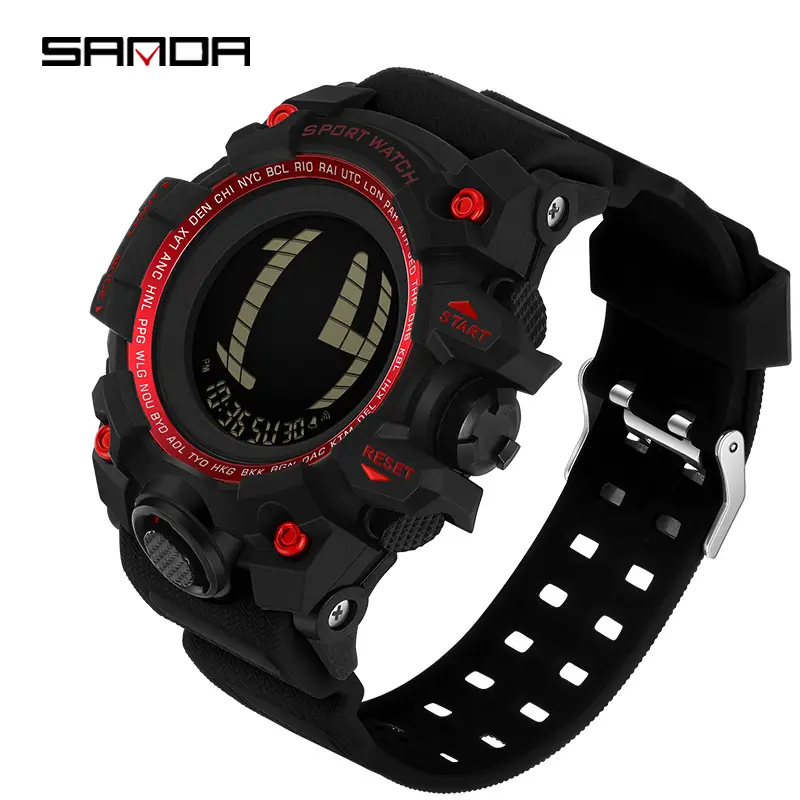 Sanda Waterproof Men's Digital Sports Watch with Alarm Clock - Image 5